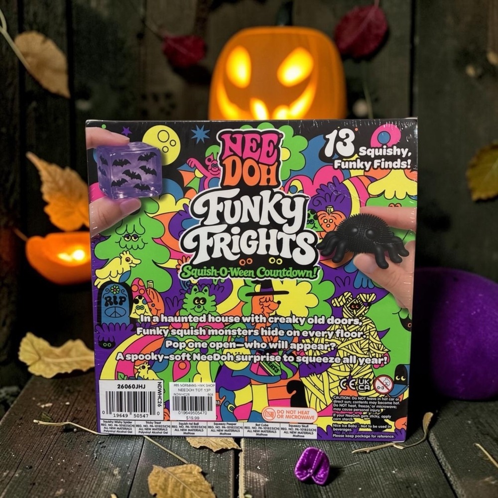 NeeDoh Funky Frights Squish-O-Ween Countdown Halloween Advent Calendar 13 Pack - Picture 5 of 8
